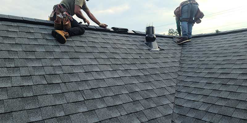 Architectural Asphalt Standing Seam Metal And Synthetic Slate Roofs Are Installed Using